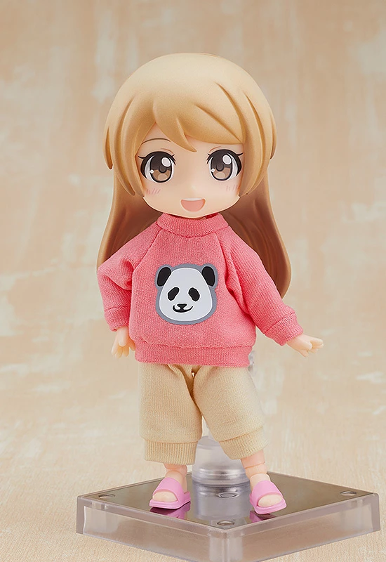 GOOD SMILE COMPANY Nendoroid Doll Outfit Set: Sweatshirt And Sweatpants (Pink/Light Blue) - Image 4