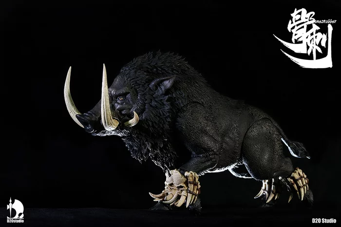 Battle Boar Bonestabber (Black) 1/12 Scale Action Figure - Image 6