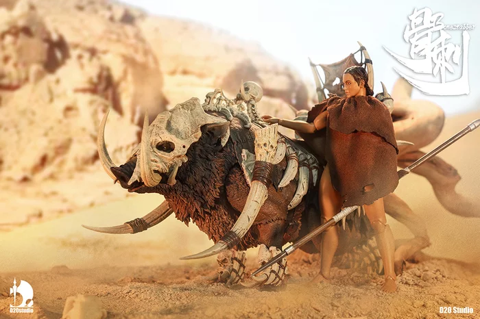 Battle Boar Bonestabber (Brown) 1/12 Scale Action Figure - Image 6