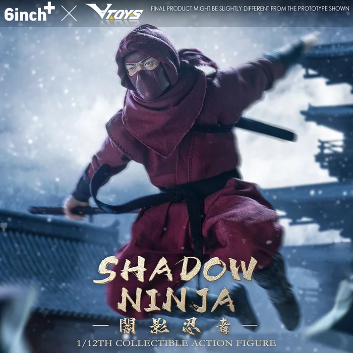 Shadow Ninja (Red) 1/12 Scale Action Figure - Image 6