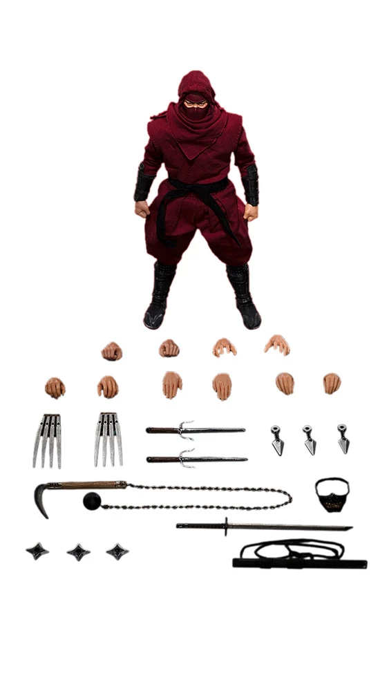 Shadow Ninja (Red) 1/12 Scale Action Figure - Image 7