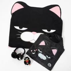 Hige Manjyu Kuromame The Grumpy Black Cat Set