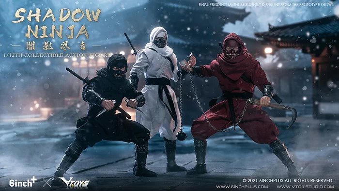 Shadow Ninja (Red) 1/12 Scale Action Figure - Image 4