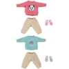 GOOD SMILE COMPANY Nendoroid Doll Outfit Set: Sweatshirt And Sweatpants (Pink/Light Blue)