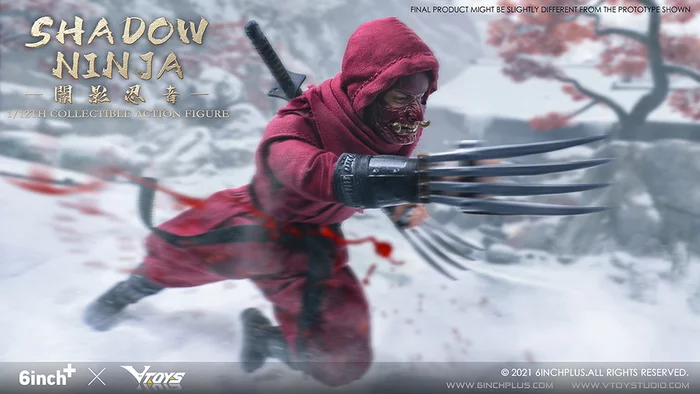 Shadow Ninja (Red) 1/12 Scale Action Figure - Image 2