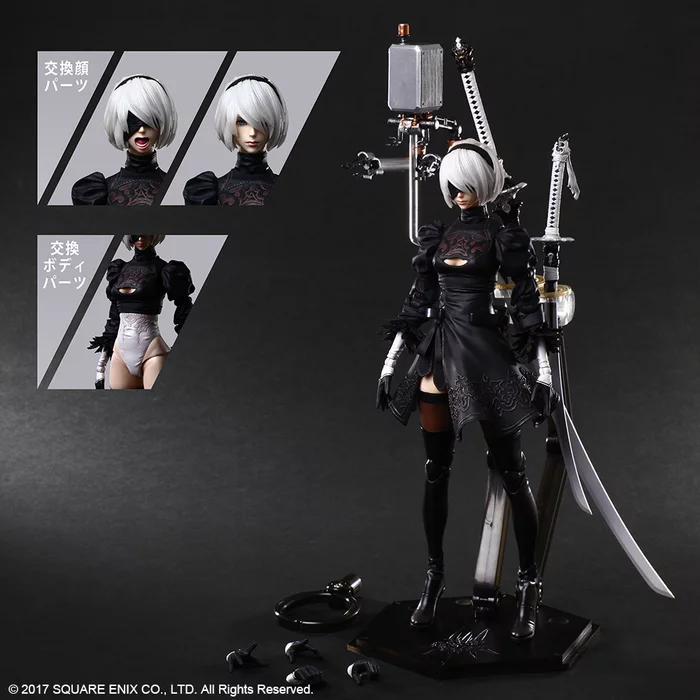 Square Enix Play Arts Kai NieR: Automata YoRHa No. 2 Type B: Deluxe Ver. (Re-run) - Image 11