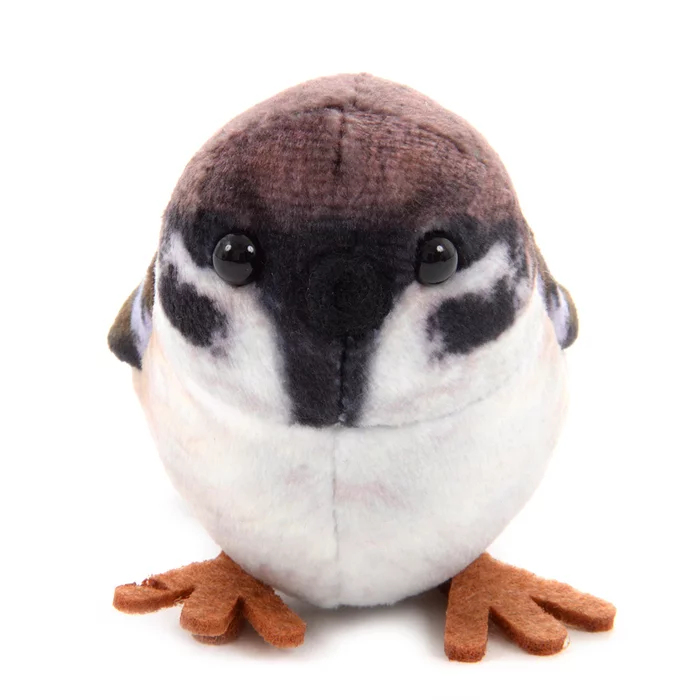 Hokkori Tree Sparrow Plush Magnet - Image 2