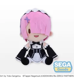 Fuwapuchi Re:Zero -Starting Life In Another World- Ram Large Plush
