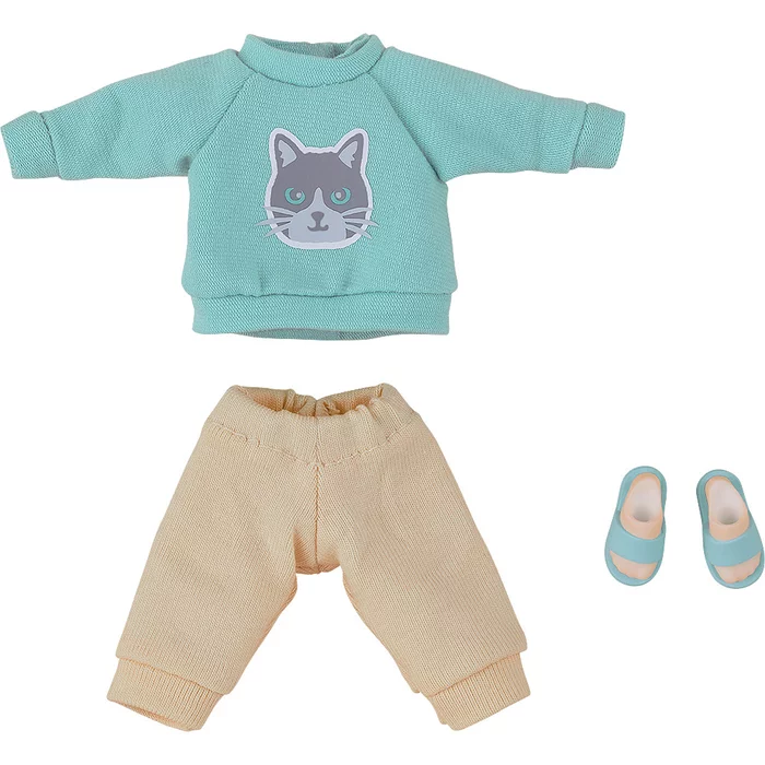 GOOD SMILE COMPANY Nendoroid Doll Outfit Set: Sweatshirt And Sweatpants (Pink/Light Blue) - Image 9