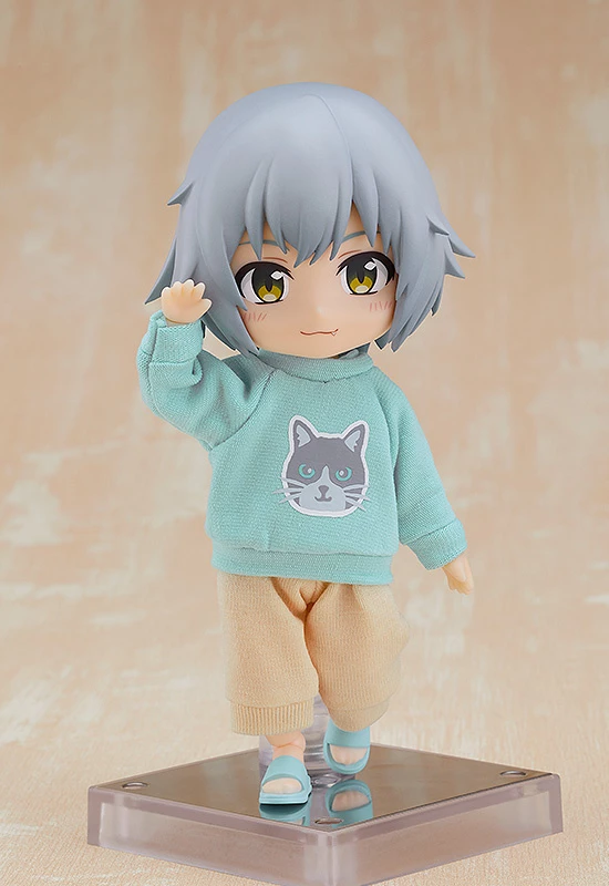 GOOD SMILE COMPANY Nendoroid Doll Outfit Set: Sweatshirt And Sweatpants (Pink/Light Blue) - Image 8